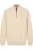 Baileys Half-Zip Sweater beige, Gestructureerd