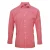 Premier Herenmicrocheck shirt met lange mouwen (Rood/Wit)
