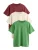 Next Shirt  ecru / grasgroen / roestrood