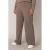 Base Level Curvy straight high waist broek taupe