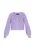 faina Gebreid vest  lila / zilver