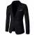 Zwarte casual blazer, slim-fit zakelijke blazer