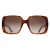 Gucci Vierkante Dames Donker Havana Bruin Gradient GG0632S