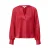 s.Oliver – female – Satijnen blouse met een diepe V-halslijn