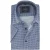 Geprint overhemd met borstzak Casa Moda blauw casual fit lange mouw donkere knoop
