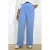 LOLALIZA wide leg regular waist pantalon blauw