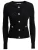 Influencer Gebreid vest  zwart