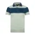 Aquascutum Heren Aldis Colour Block Logo Poloshirt (Grijs/Blauw)