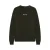 Rellix katoenen oversized gebreide trui met backprint – donkergroen