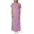 Enkel paarse viscose casual jurk