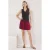 TRENDYOLMİLLA Dames Bordeaux Effen Kort / Mini Uitlopend rok Skater Rokken