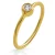 Orphelia ‘Classic’ Dames 925 Sterling Zilveren Ring – Goud ZR-7526/G