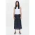 ZENGGI Sequin Long Straight Skirt Midnight Blue
