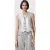 AllSaints Andrea Waistcoat Metallic Silver