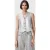 AllSaints Andrea Waistcoat Metallic Silver