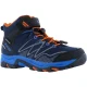 Hi-Tec Blackout Mid Polyester Soft Shell Jongens Marine/Oranje/Meerblauwe Wandelschoenen