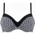 Femilet Sw Bra Underwire Cov Black / White