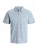 JACK & JONES Shirt ‘JJBRANDON’  hemelsblauw / zwart / wit