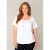 Base Level Curvy top Yoni met plooien wit