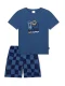 SCHIESSER Nachtkledij  blauw / zwart