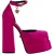 Fuchsia Satijnen Medusa Aevitas Pumps