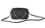 Michael Kors Jet Set Item Grote Oost-West handtekening leder Zip Chain Crossbody handtas (zwart PVC / zwart)
