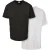 Urban Classics Heren basis organisch katoenen t-shirt (set van 2)