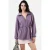 Ritskraag Sweatshirt met Verstelbare Taille