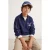 TRENDYOLKIDS Jongens Donkerblauw Met grafische print Lang, Regular fit Sweatshirts