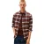 Tommy Jeans Geruit flanellen herenhemd met lange mouwen (Bruin)
