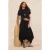 TRENDYOLMİLLA Dames Zwart Effen Midi Asymmetrisch Asymmetrisch Rokken