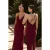 TRENDYOLMİLLA Dames Bordeaux Effen Maxi Mouwloos Diploma-uitreiking / Gala Recht Avond & Gala Jurk