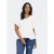 ONLY CARMAKOMA – CARMETTA LIFE V-NECK SS TOP WVN NOOS Dames T-shirt