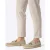 Wittchen beige suède leren loafers met kwastje voor heren