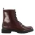 Graceland lakleren veterboots met profielzool – bordeaux