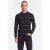 ONLY & SONS regular fit gestreepte gebreide trui – zwart