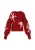 MYMO Oversized trui  rosa / bourgogne / natuurwit