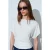 Dames Modal Blend Uitsnijding Crew Neck Blouse