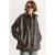Oversized Faux Leather Jas