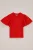 WE Fashion – Meisjes T-shirt met embroideries – Regular fit – Felrood – Katoen –