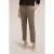 Motivi Regular Fit Pants With Check Pattern Beige