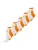 Nur Die Sokken ‘ Statement Socken mit Stickerei ‘  oranje / wit