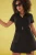 Trendyol Curve Dames Zwart Effen Kort Getailleerd Grote maten Blouses