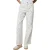 Threadbare Soleil-jeans met bloemenprint en wijde pijpen voor dames (Wit)