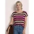 Street One Dames Shirt met ronde hals en elastische zoom in Bruin