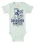 LOGOSHIRT Rompertje/body ‘Drummer Wanted-Print’  navy / mintgroen