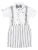 Little Gent Set ‘Classic’  lichtgrijs / wit