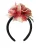 Roze Zijden Bloemen Zwarte Tiara Vrouwen Haarband Diadeem