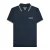Lambretta Heren SS25 Twin Tip Poloshirt (Marine/Cinder)