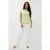 EsQualo Blouse R-neck Satin Look Apple Green